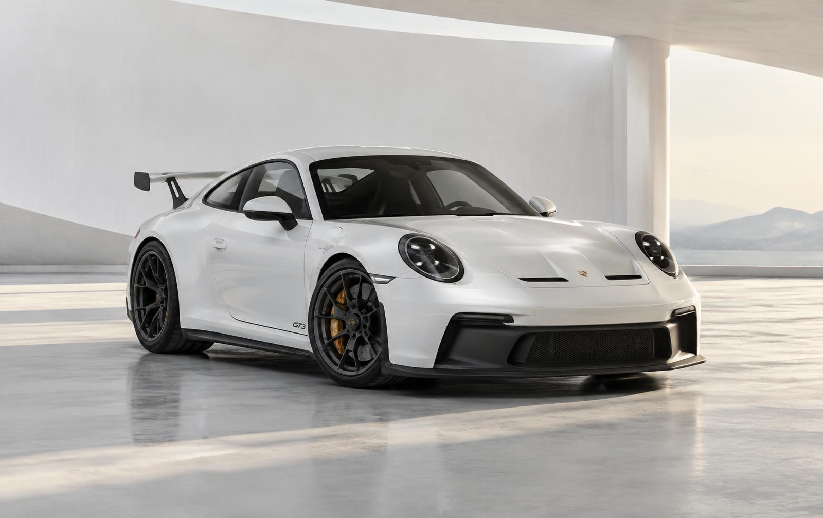 Weißer Porsche 911 GT3